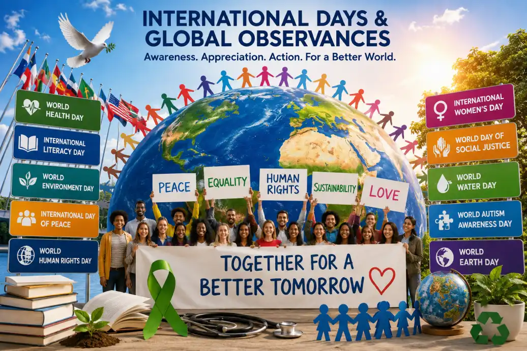 International global observance with diverse people and cultural unity